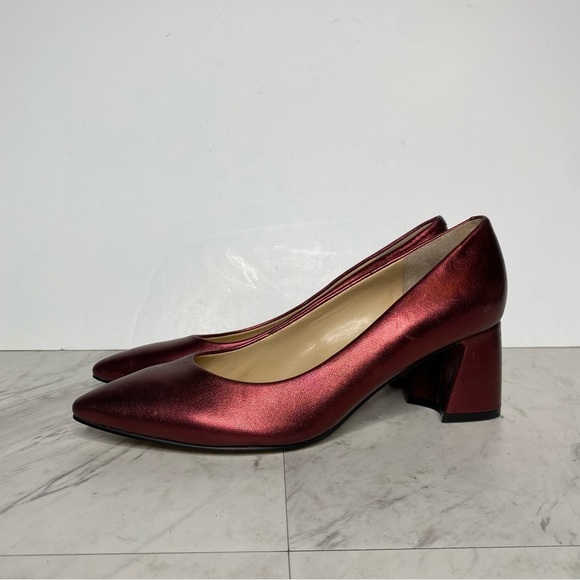 Marc Fisher Yulunda Red Leather Pointy Toe Pump 6.5 M - Picture 16 of 16